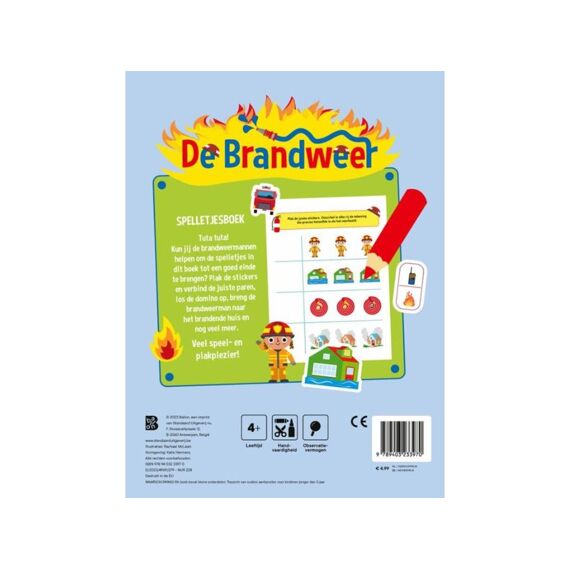 De Brandweer Spelletjesboek