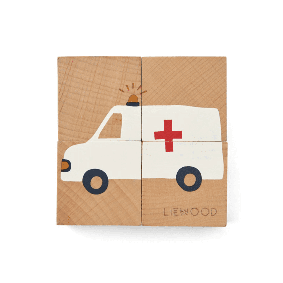 Liewood Aage Puzzel Vehicle/Nature