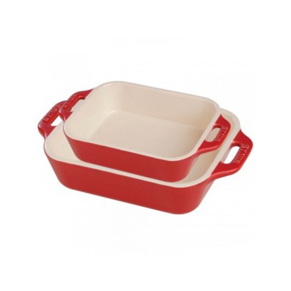 Staub Ceramic Ovenschalenset 2-Delig Rood