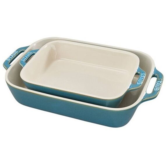 Staub Ceramic Ovenschalenset 2-Delig Turquoise