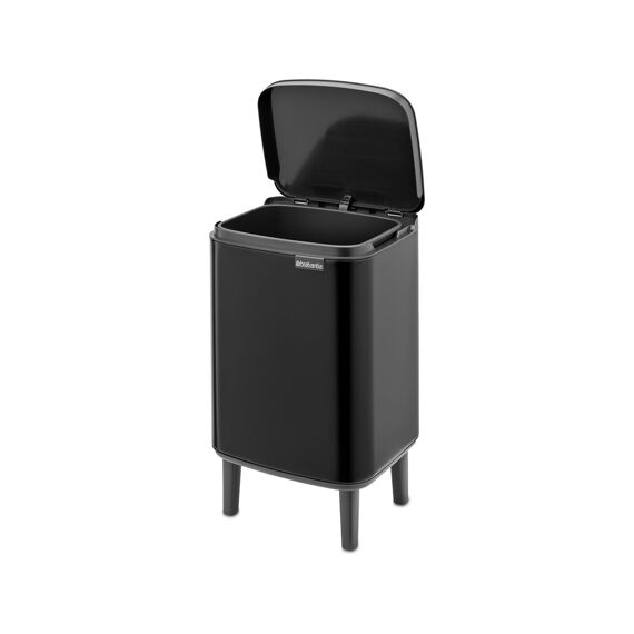 Brabantia Bon Hi Afvalemmer 7 Liter Met Kunststof Binnenemmer Matt Black