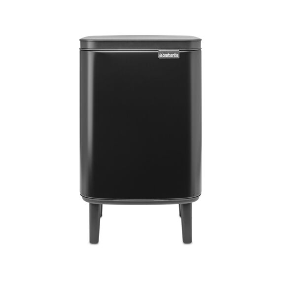 Brabantia Bon Hi Afvalemmer 7 Liter Met Kunststof Binnenemmer Matt Black