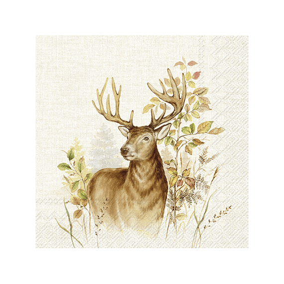 Ihr 10118 Hunted Deer Cocktailservet