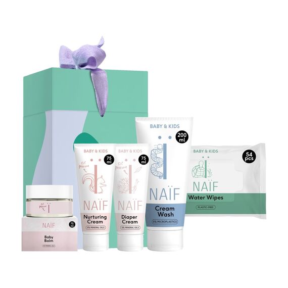 Naif Baby Care Pack (Hydraterende Creme 200Ml, Voedende Creme 75Ml, Baby Balm 75Ml, Luiercreme 75ML)