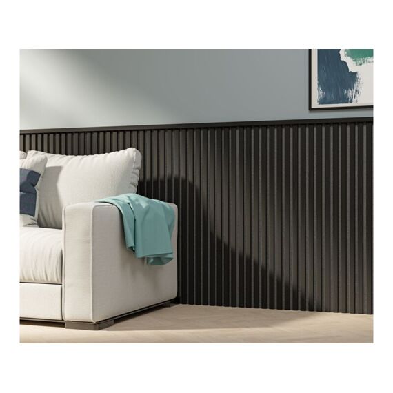 Decowall Acoustic Eindprofiel Zwart