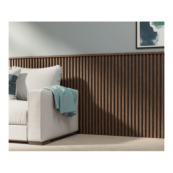 Decowall Acoustic Eindprofiel Walnoot