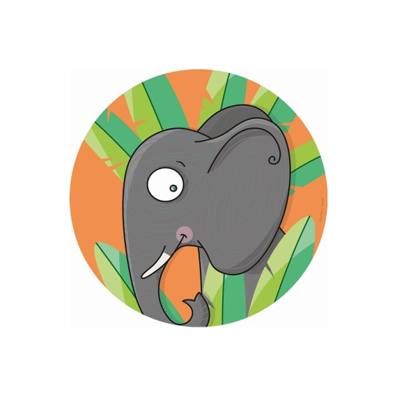 Finesse Placemat Anti-Slip Rond 38Cm Elephant