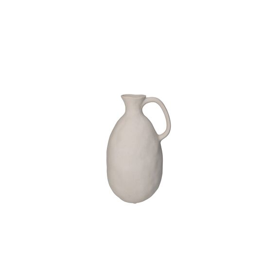 Vase Porcelain White 15.8X11.3X29.3Cm