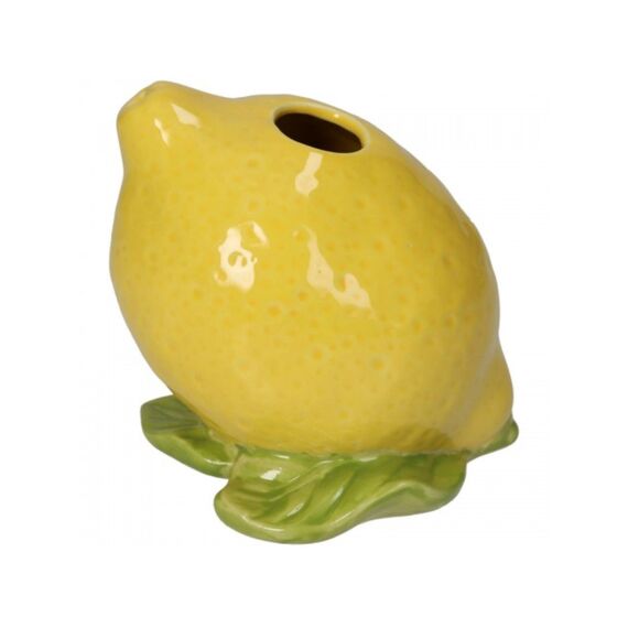 Vase Lemon Fine Earthenware Yellow 11X10X11Cm
