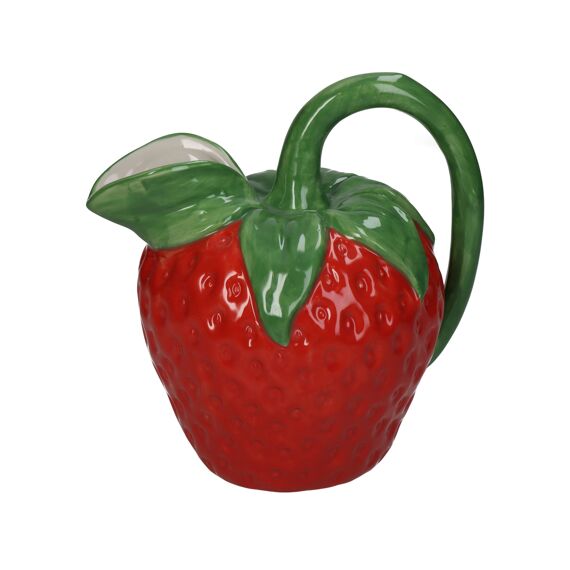 Vase Strawberry Fine Earthenware Red 16.5X13.2X17Cm