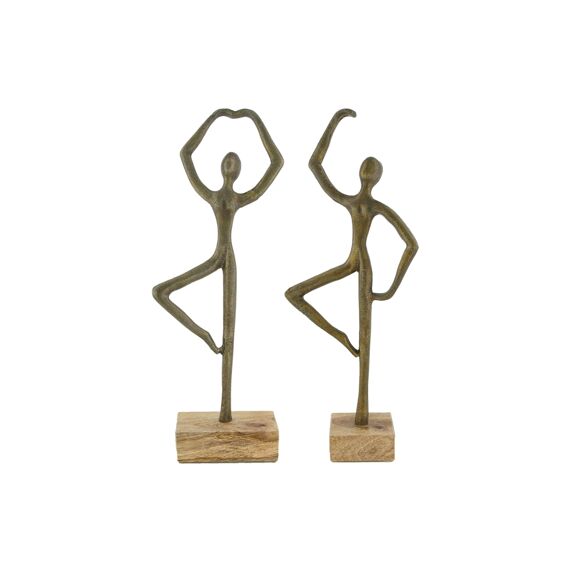 Statue Dancer Aluminium 19X7.5X46.5Cm Goud Assortiment Prijs Per Stuk