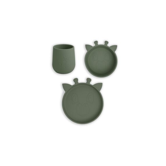 Nuuroo Judi Silicone Eetset 3St Giraf Dusty Green