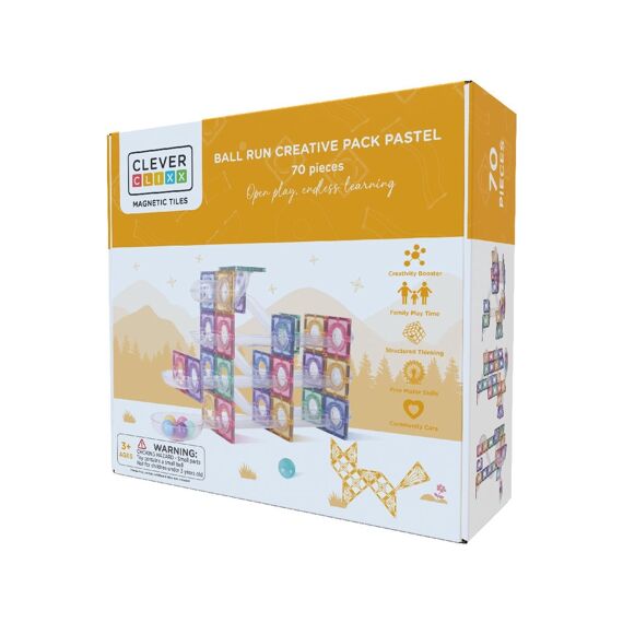 Cleverclixx Ball Run Creative Pack Pastel 70 Stuks