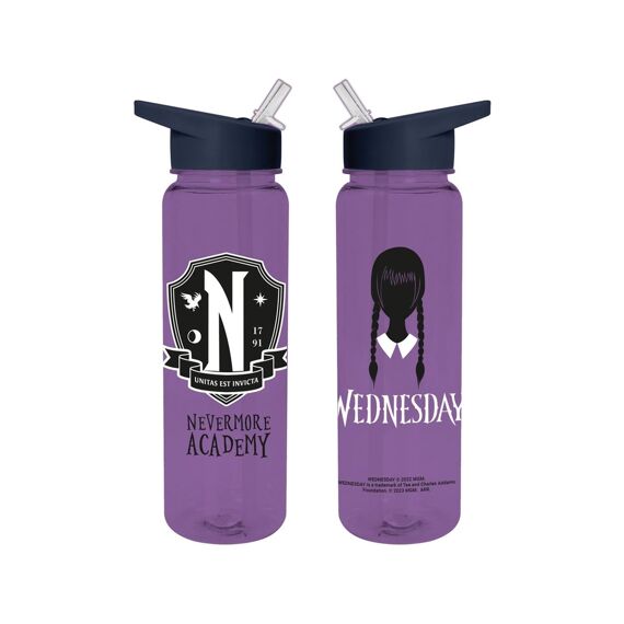 Wednesday Plastic Drinkfles Nevermore Academy 700Ml