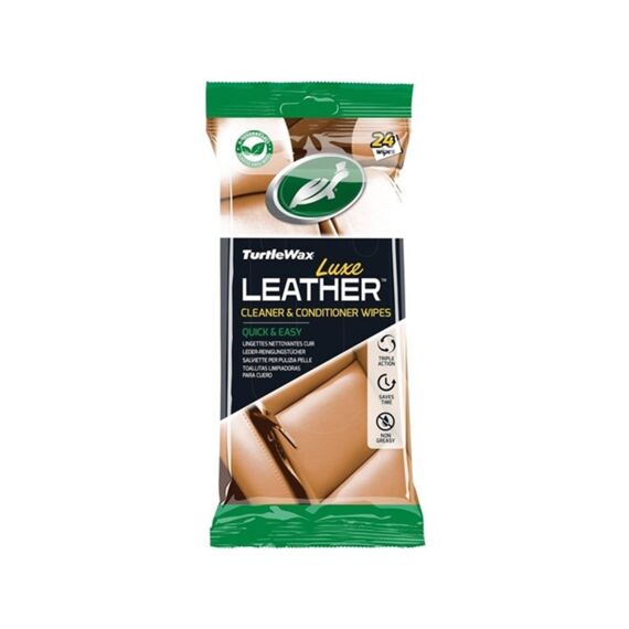 Turtle Wax 54097 Luxe Leather Cleaner & Conditioner Doekjes 24 St