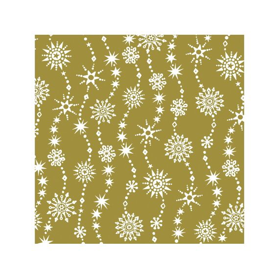 Duni Servet 33X33Cm 20 Stuks Chrystal Waves Gol
