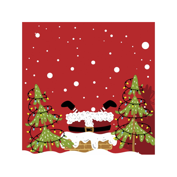 Duni Servet 33X33Cm 20 Stuks Mood Of Santa