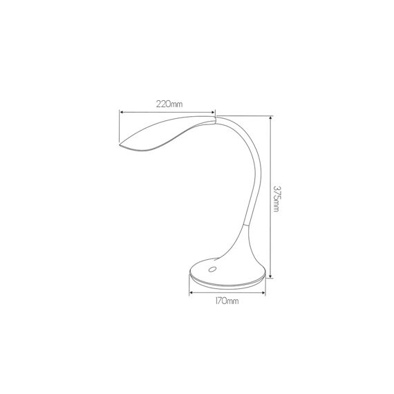 Fantasia Zonic Bureaulamp Zwart Led 4,5W