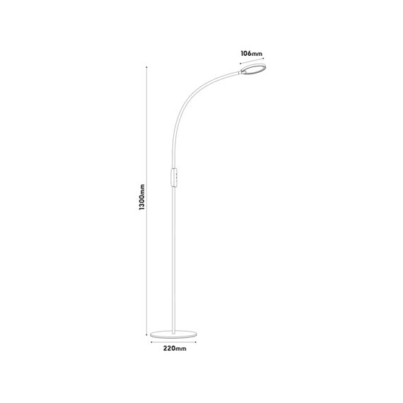 Fantasia Noni Vloerlamp Zwart 4,3W Dimbaar