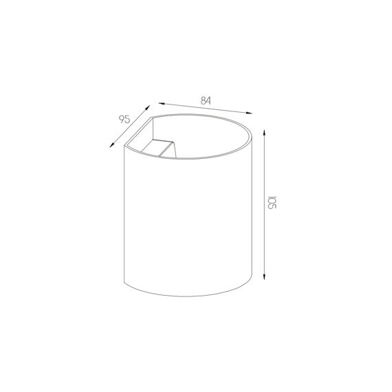 Fantasia Radu Wandlicht Goud G9 Excl. (Max 40W)