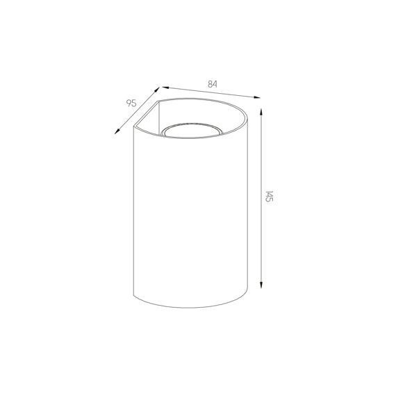 Fantasia Radu Wandlicht Rond Wit 2Xgu10 Excl. (Max 50W)