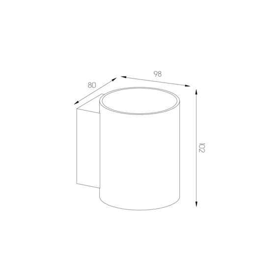 Fantasia Nidum Wandlicht Rond Wit G9 Excl. (Max 40W)