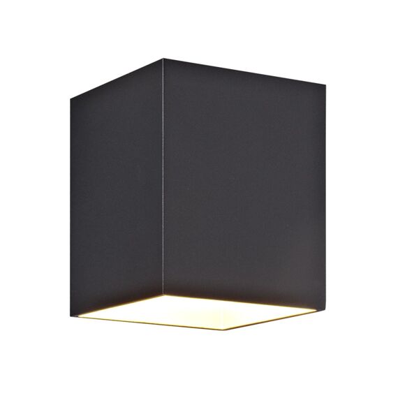 Fantasia Nidum Wandlicht Vierkant Zwart/Goud G9 Excl. (Max 40W)