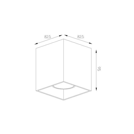 Fantasia Babar Plafondlicht Vierkant Zwart 1Xgu10 Excl. (Max 50W)