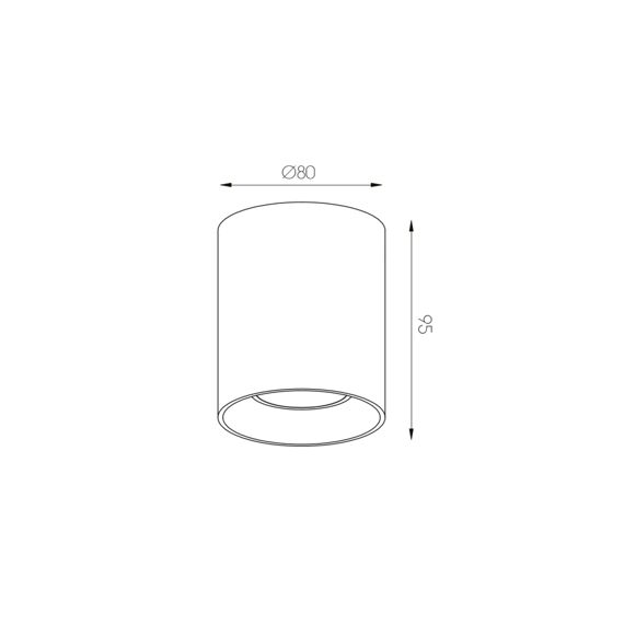 Fantasia Babar Plafondlicht Rond Wit 1Xgu10 Excl. (Max 50W)