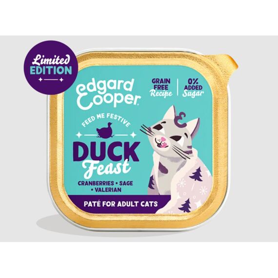 Edgard & Cooper Cat Adult Pate Festive Duck 85G