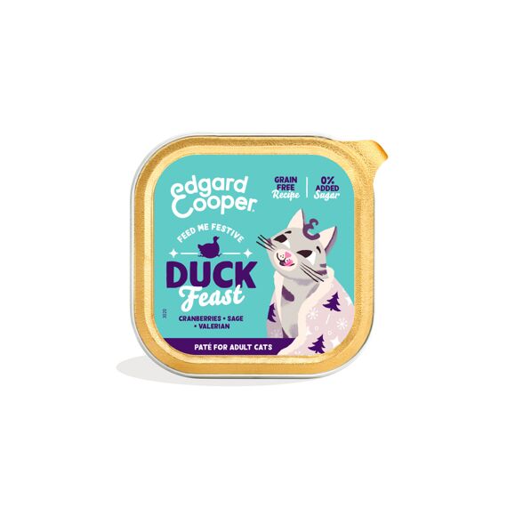 Edgard & Cooper Adult Cat Festive Duck Paté 85Gr