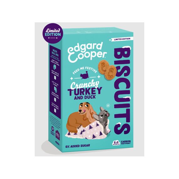 Edgard & Cooper Dog Adult Biscuit Festive Duck 400G