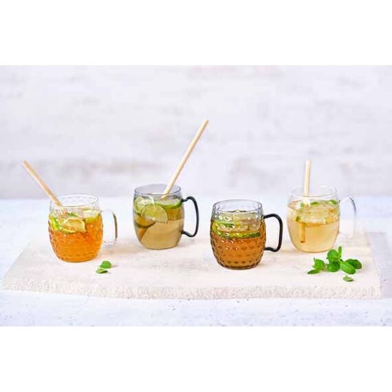 Moscow Mule Glass Hammertone Transparant