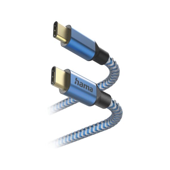 Hama Usb-Kabel Reflectief Usb-C Naar Usb-C 1.5M Blauw
