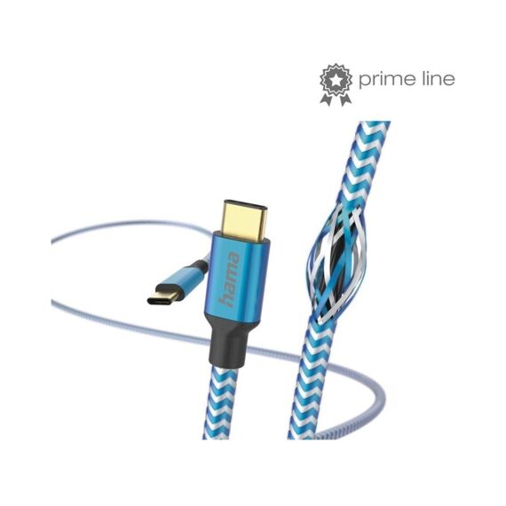 Hama Usb-Kabel Reflectief Usb-C Naar Usb-C 1.5M Blauw