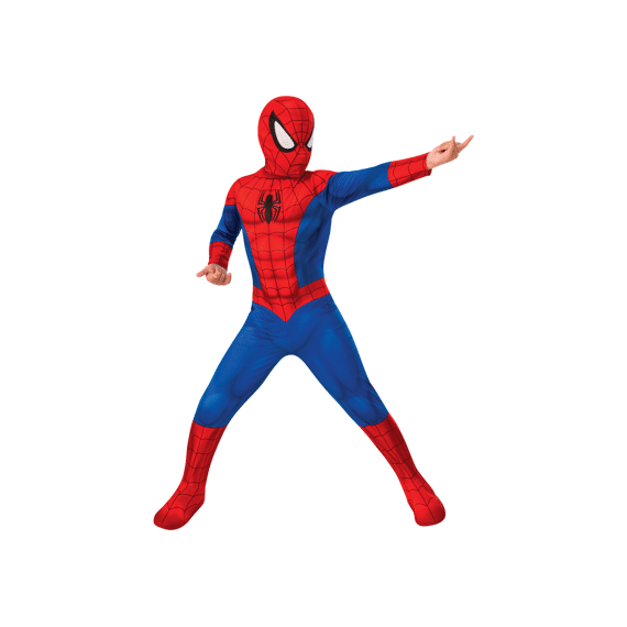 Kostuum Spiderman Deluxe  Met Boot-Tops Kinderen S 3-4Jaar