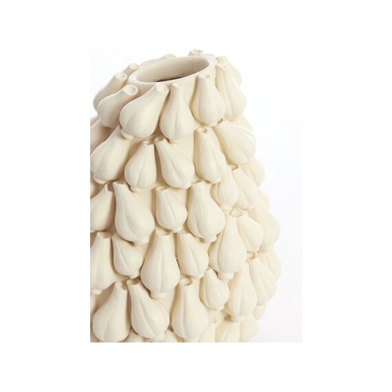 Vaas 27X26.5X33Cm Garlic Creme