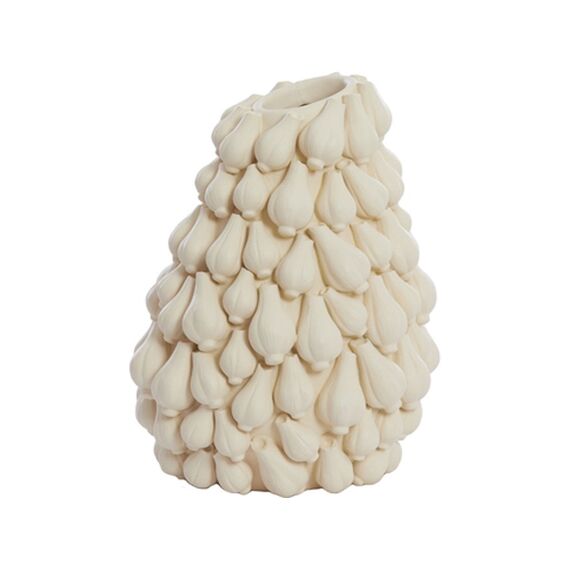 Vaas 27X26.5X33Cm Garlic Creme