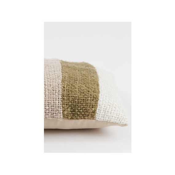 Kussen 60X30Cm Surrey Wit+Groen+Beige