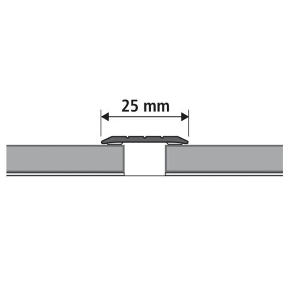 Overgangsprof. Gv Rvs Zelfkl 25X950Mm