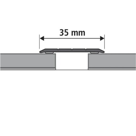 Overgangsprof. Gv Zwart Zelfkl 35X950Mm