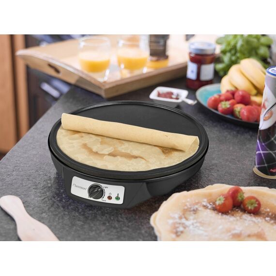 Bestron Crepe Maker Zwart Mat