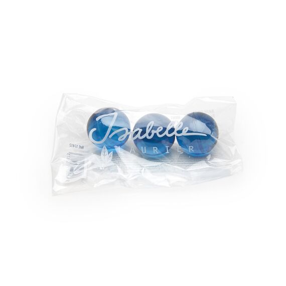 3 Blauwe Badolieparels Lotusbloem