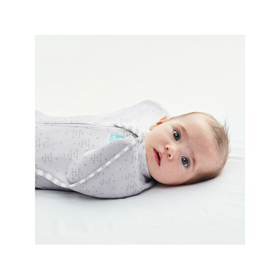 Love To Dream Inbakerslaapzak Fase 1 0-3M Grey Text Tog 0.2