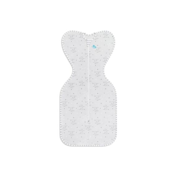 Love To Dream Inbakerslaapzak Fase 1 0-3M Grey Text Tog 0.2