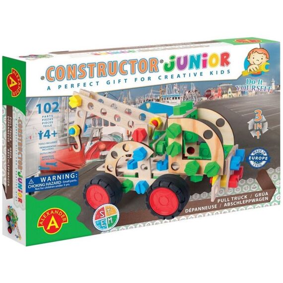 Constructor Junior 3X1 Pull Truck 102Pcs