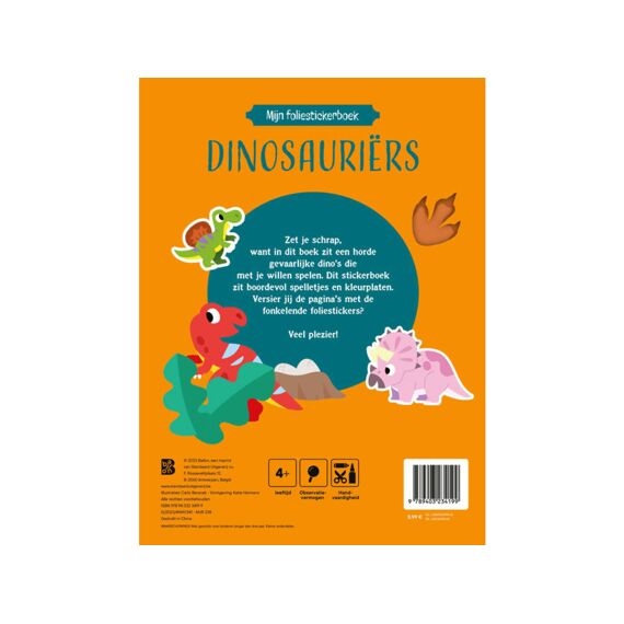 Dinosauriers Foliestickerboek