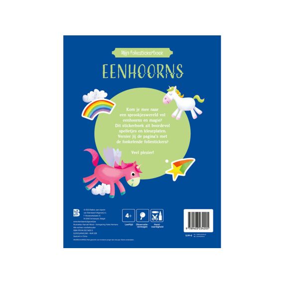 Eenhoorns Foliestickerboek