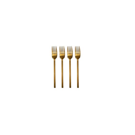 Leeff Vorkjes Charlot, Set Van 4 Roze Goud Rvs Goud 15,5 X 16 X 2,5 Cm