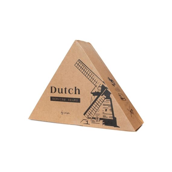 Senza Dutch Delight Serveerplank Hout Bruin 40 X 40 X 1,6Cm